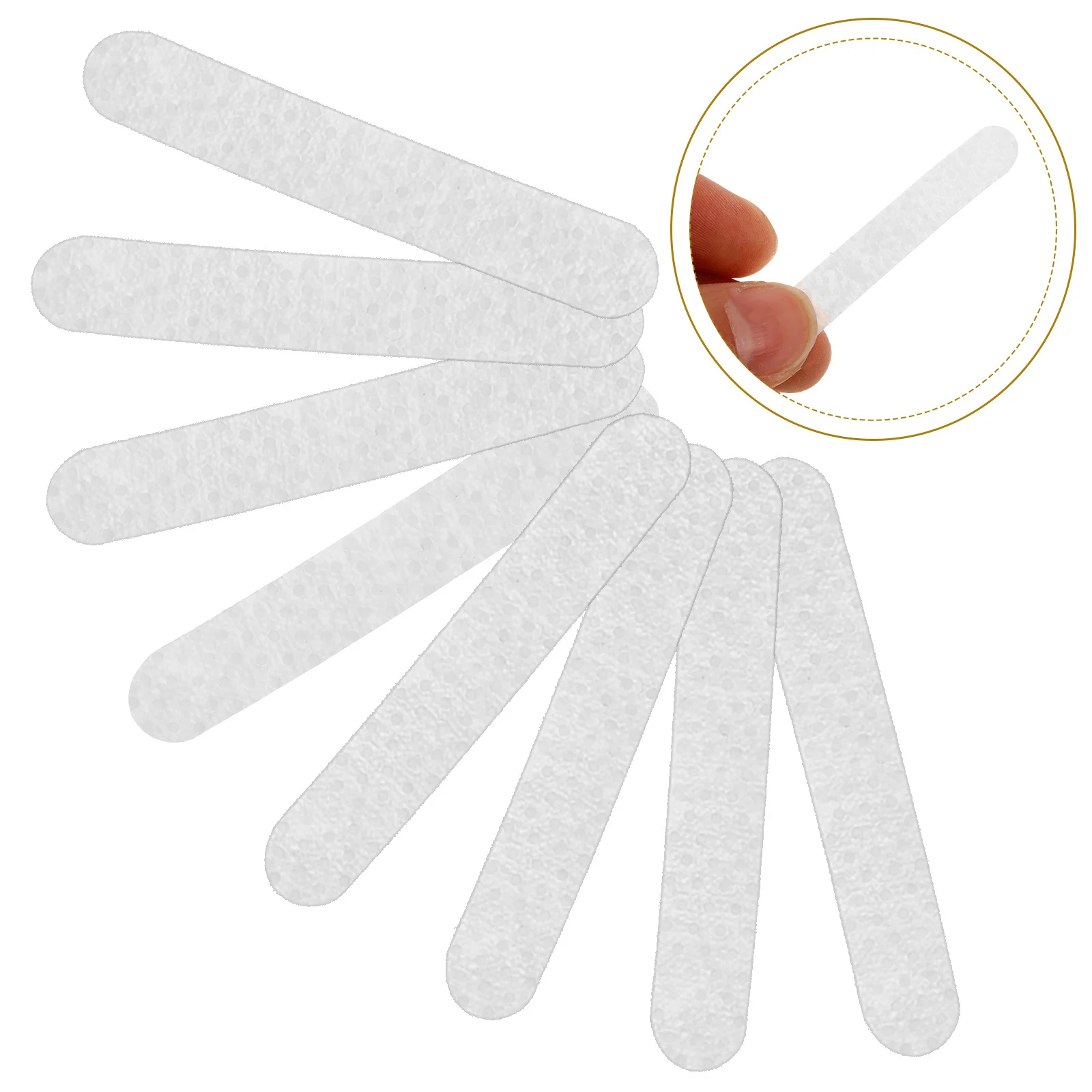 

100Pcs Anti-Skid Silicone Hanger Strips Non-Slip Closet Accessory Adhesive Clothes Hanger Grips for Wood Plastic