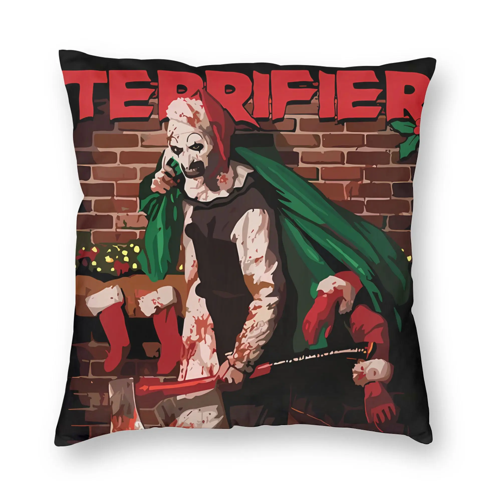 Terrifier Movie Pillow Cover  Retro Trendy Pillow Case For Office Car Home Decor Custom Pillowcases Gift Idea