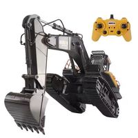 Huina 592 Alloy Excavator Remote Control Engineering Car Model Toy for Children Boys Large through Large Charging RC Excavator