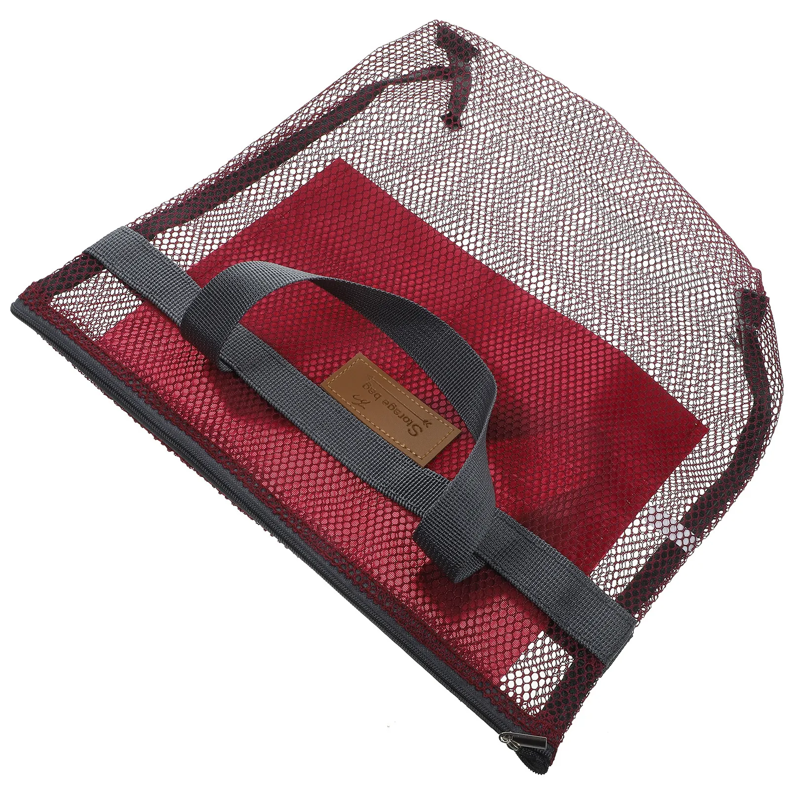 

2Pcs Durable Mesh Beach Bag Large Zipper Storage Bag Portable Tote for Travel Swimming Outdoor Women Mesh Beach Bag,