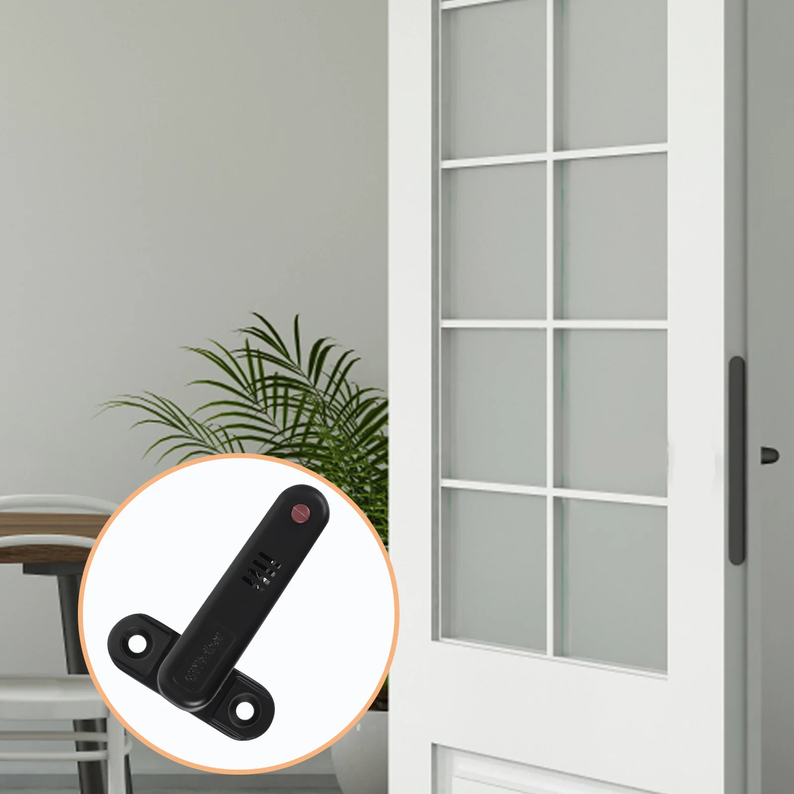 إنذار إيقاف الباب المحمول مع أمان معزز لغرفة النوم، بوابة جراج الحمام، قفل السفر، سدادة باب آمنة للنساء #3