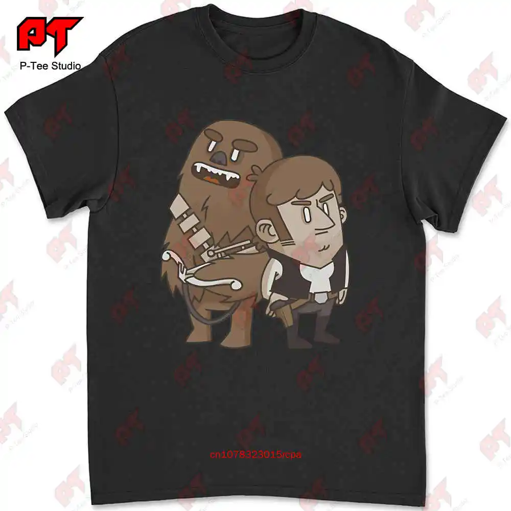 Cartoon Chewbacca Han Solo T Shirt CV4O