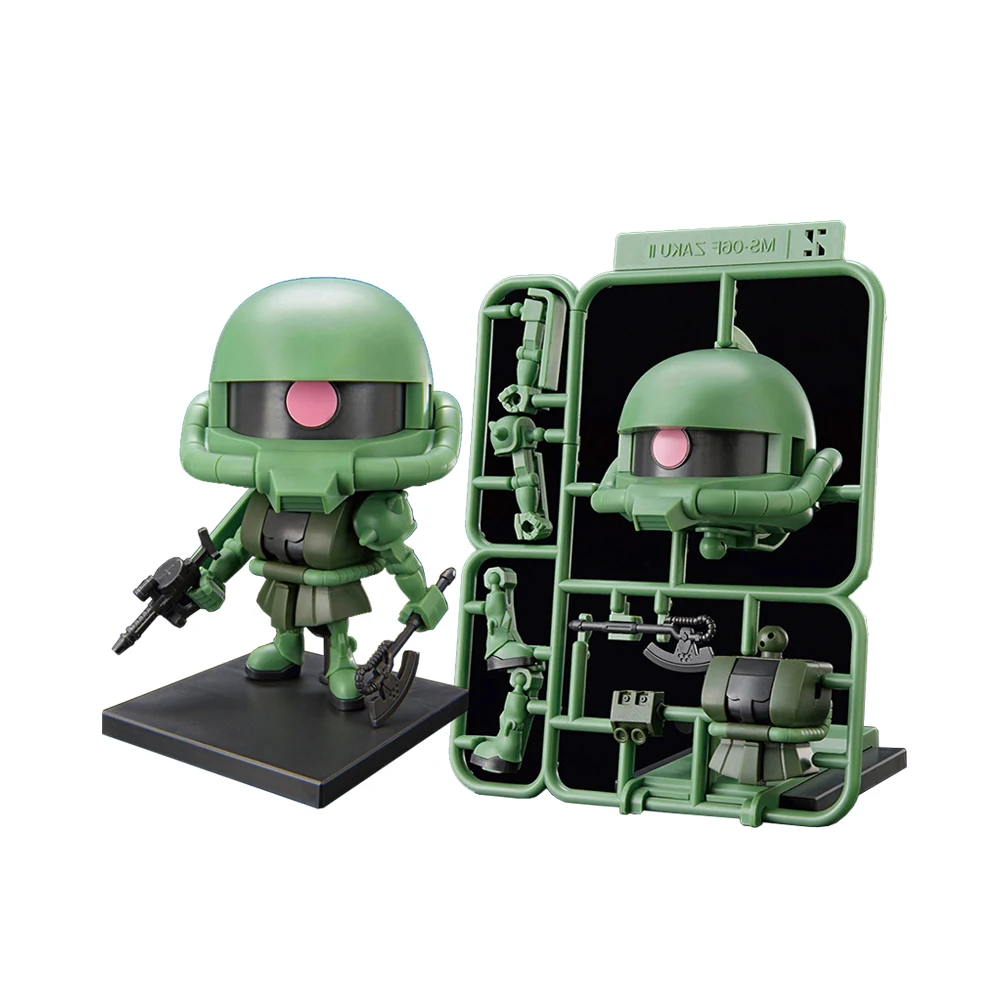 

Bandai 1/1 Zakupla-Kun DX Set With Runner Ver Recreation Parts Green Q Version Assembly Action Figureals Model