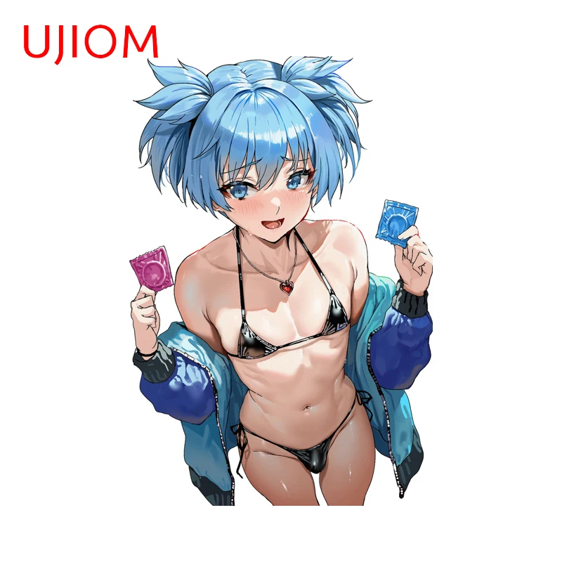 UJIOM Cute Femboy Anime Graphics Wall Sticker Morden Smart Home Window Computer Cooler Decal Unique Waterproof House Accessories