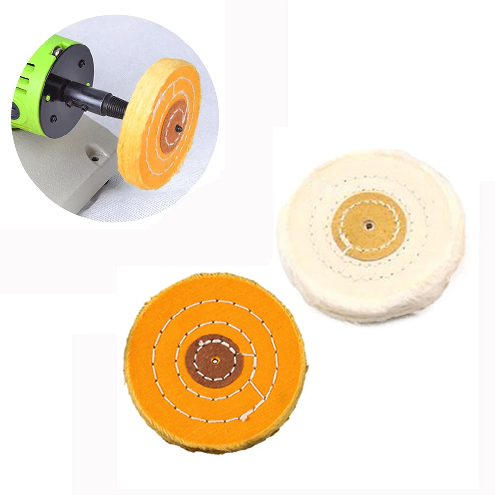 Cotton Cloth Buffing Polishing Wheel 4 Inch for Polishing Jewelry Metal Wood and More Efficient Buffing Solution
