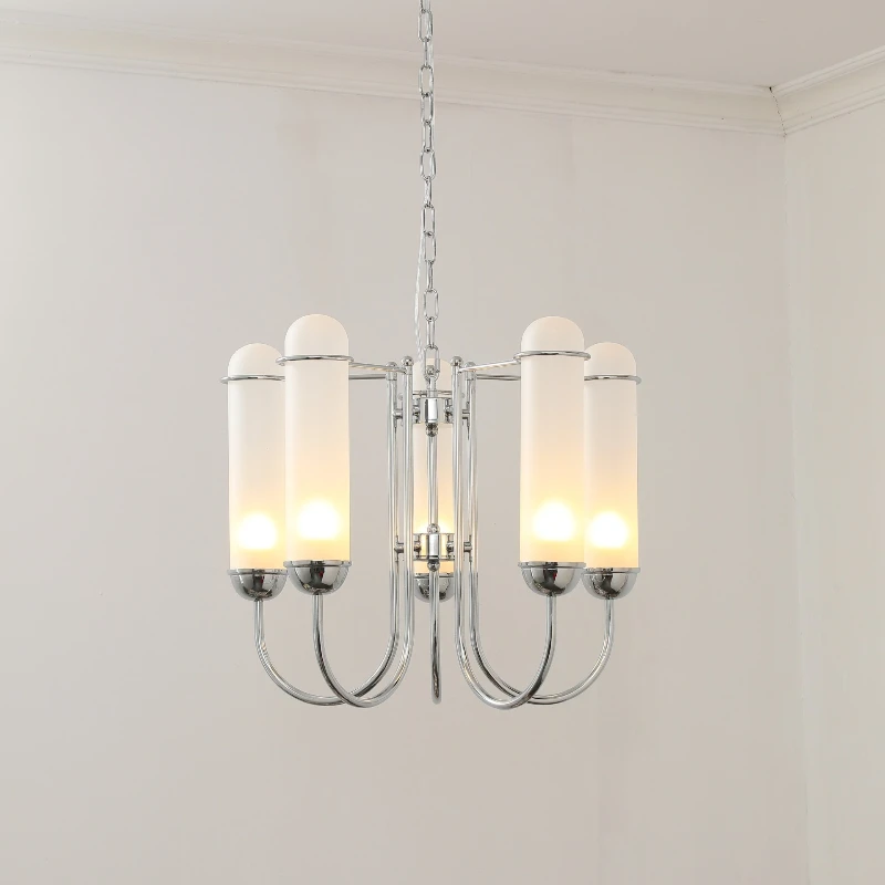 

American minimalist master bedroom light Nordic designer creative retro warm bedroom light Bauhaus chandelier restaurant