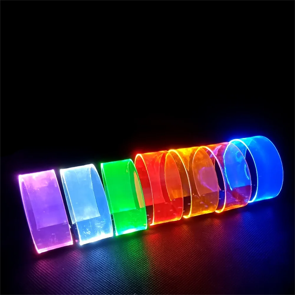 1Pcs LED Battery Light-emitting Bracelet Running Armband Flashing Safety Light Band Magnetic Luminous Warning Safety Light