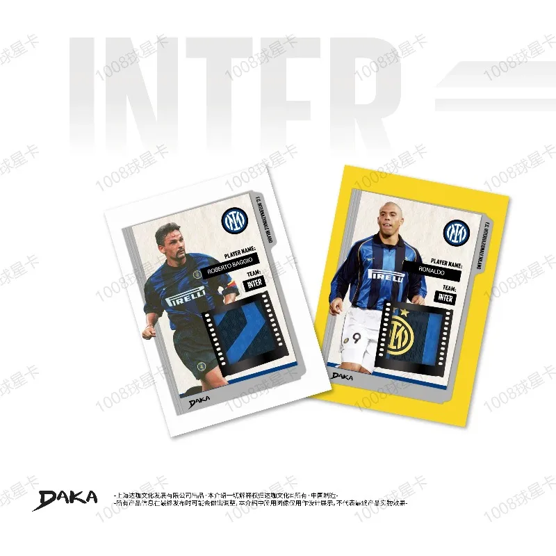 NEW 2025-2026 Daka Inter Milan Football Collection Card Real Madrid Barcelona Manchester Juventus Ale Star Player Signature Card view 4