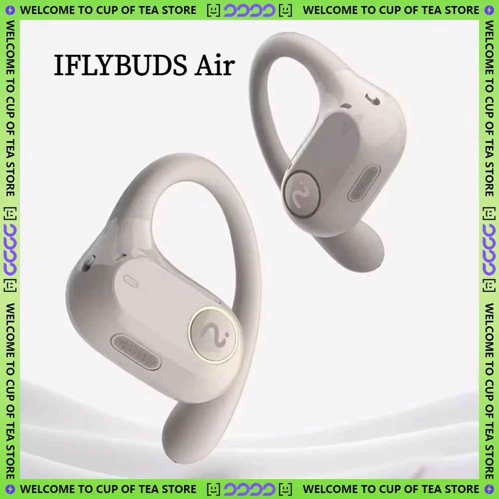 IFLYBUDS Air Wireless Earbuds - IFLYTEK Air-Conduction Bluetooth Sports Earpieces with Voice-to-Text Feature, Customizable Gifts