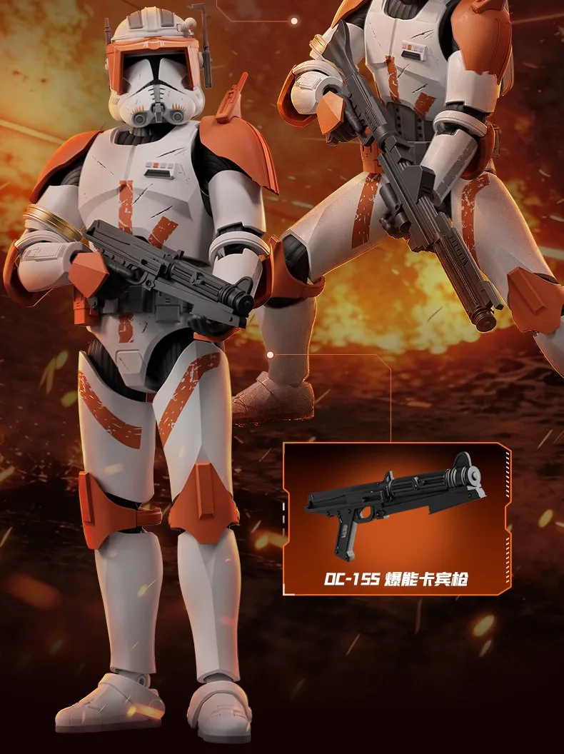 BLOKEES Neue Star Wars Bausatz-Figuren Beyond Edition Klon-Kommandant Cody Obi Wan Kenobi Montagemodell Ornament Spielzeug Geschenk – Detail 9