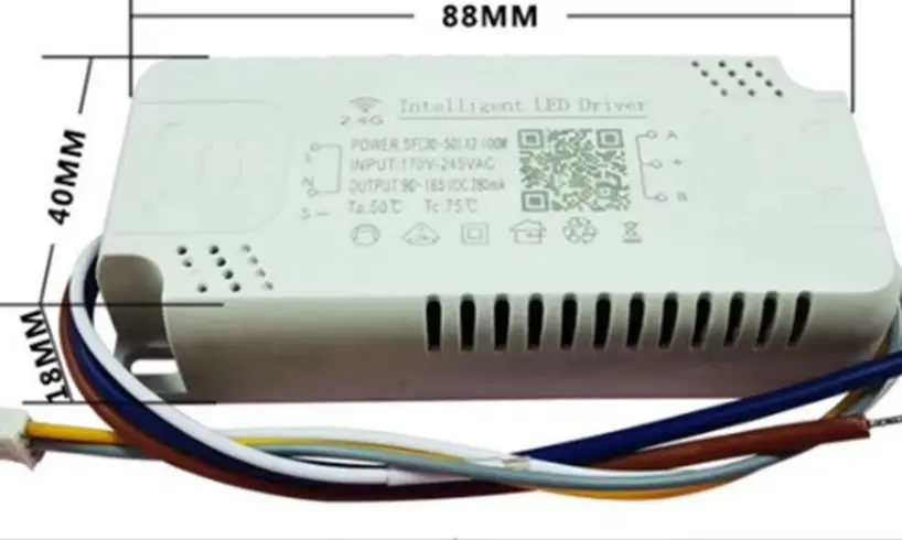 2.4G For Smart LED Driver APP Controlled Stepless Dimming Power Transformer 220V AC175-265V For Home For Lighting Ceiling Lamp A