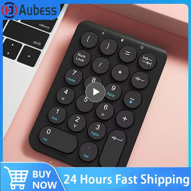 

Беспроводная цифровая клавиатура. Гладкая и удобная клавиатура. Долговечная перезаряжаемая батарея. Подключение и использование вогнутых колпачков.