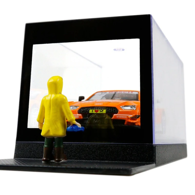 Audi BMW DTM M6 Rennwagenmodell im Maßstab 1:43 mit Displaybox-Sammlung, Miniatur-Voiture-Sammlungsmodell-Szenenset zum Zurückziehen