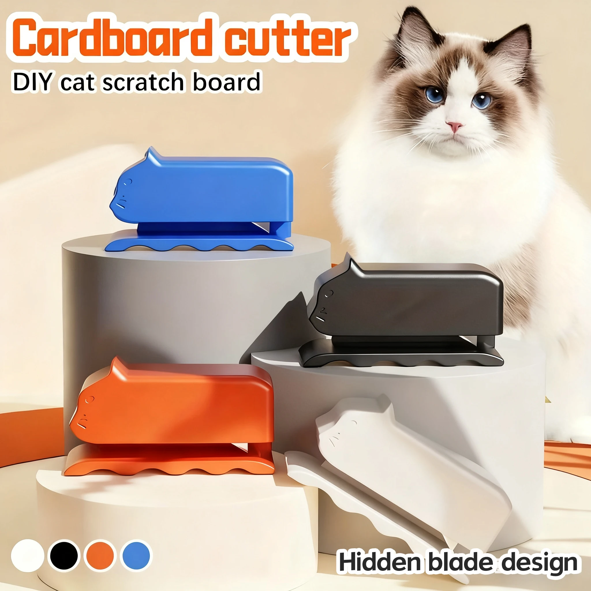 

Самодельный резак для гофрированного картона, подходящий для изготовления досок для кошачьих когтеточек и поделок из пластика своими руками.