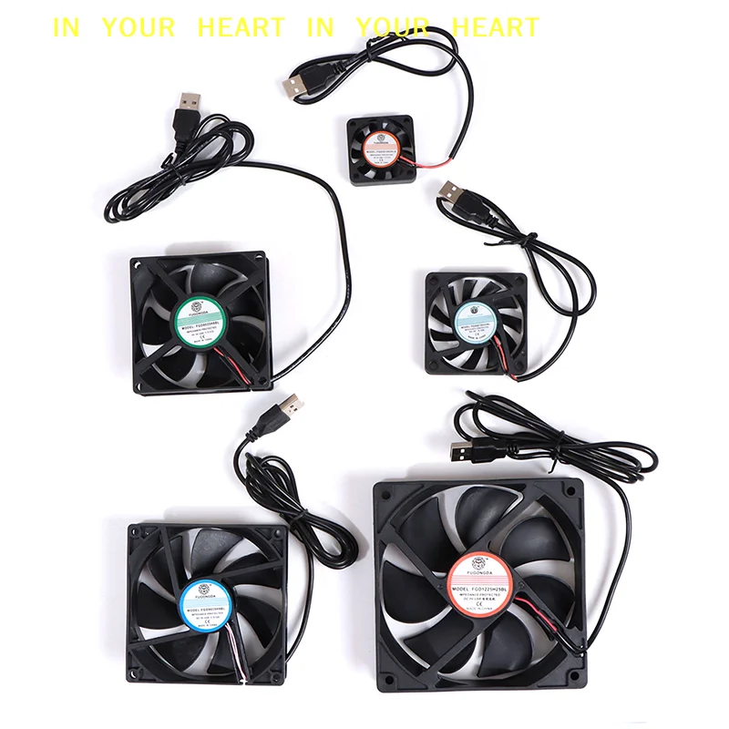 【X】DC 5V USB Brushless Sleeve Bearing Fen Computer PC Silent Cooler Cooling Fan Lot