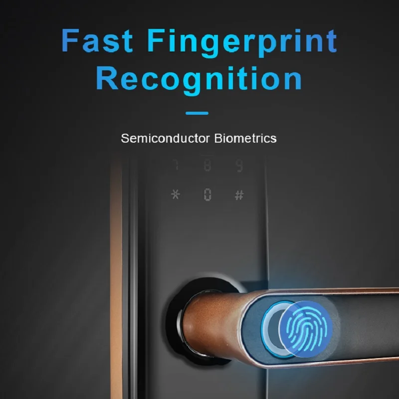 あなたのもの-スマートライフアプリケーションと互換性のあるドアロック,ホームウッドのロック,指紋リーダー,組み合わせたRFIDカード
