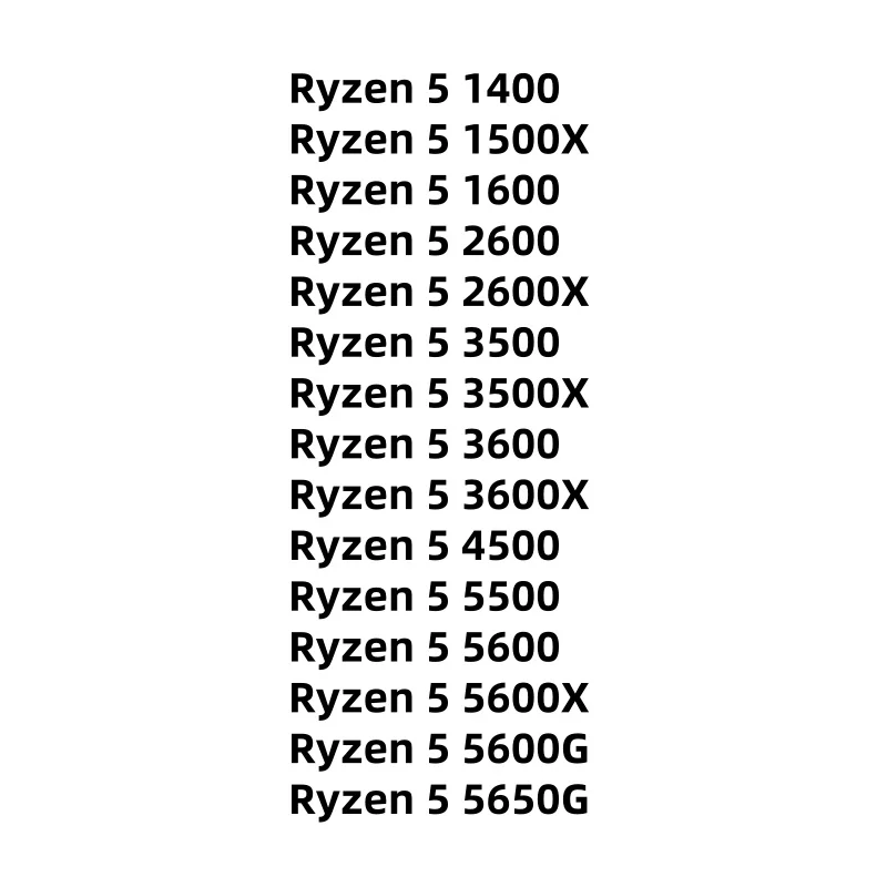 1шт Ryzen/5/2600X/3500X/3600X/5600X/5500/5600G/4500
