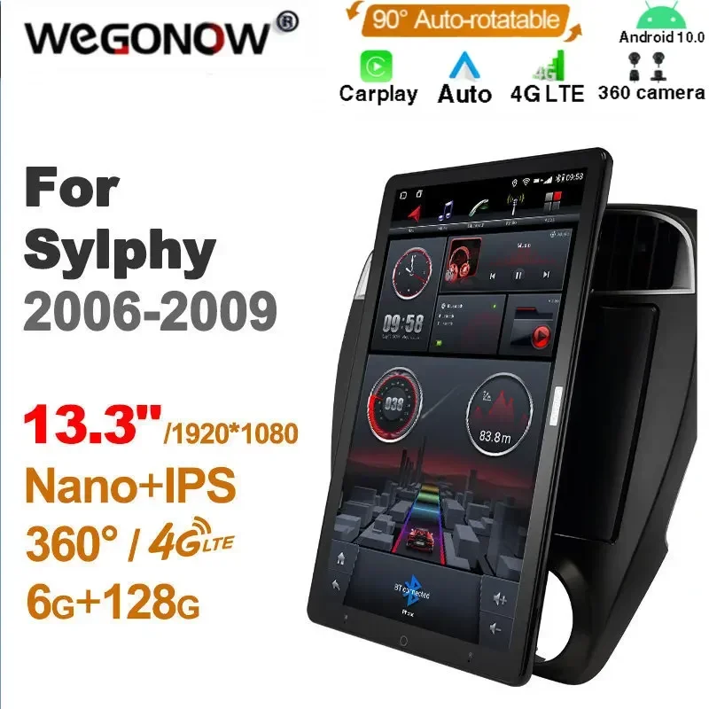 

TS10 Android10.0 Ownice Car Radio Auto for Nissan sylphy 2006-2009 with 13.3'' No DVD support USB Quick Charge Nano 1920*1080