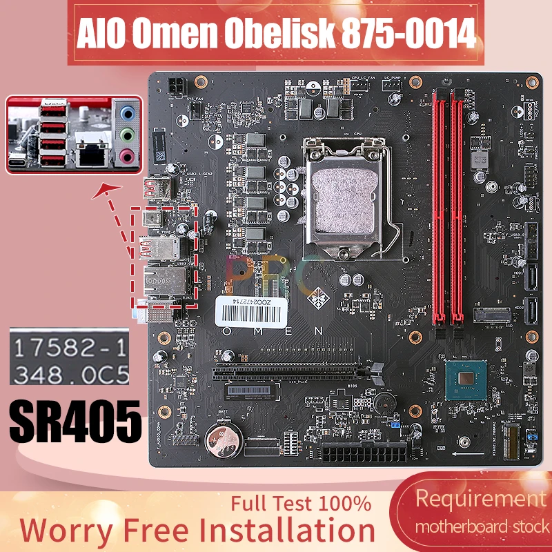 17582-1 For HP AIO Omen Obelisk 875-0014 Laptop Motherboard SR405 H370 All-in-one Mainboard