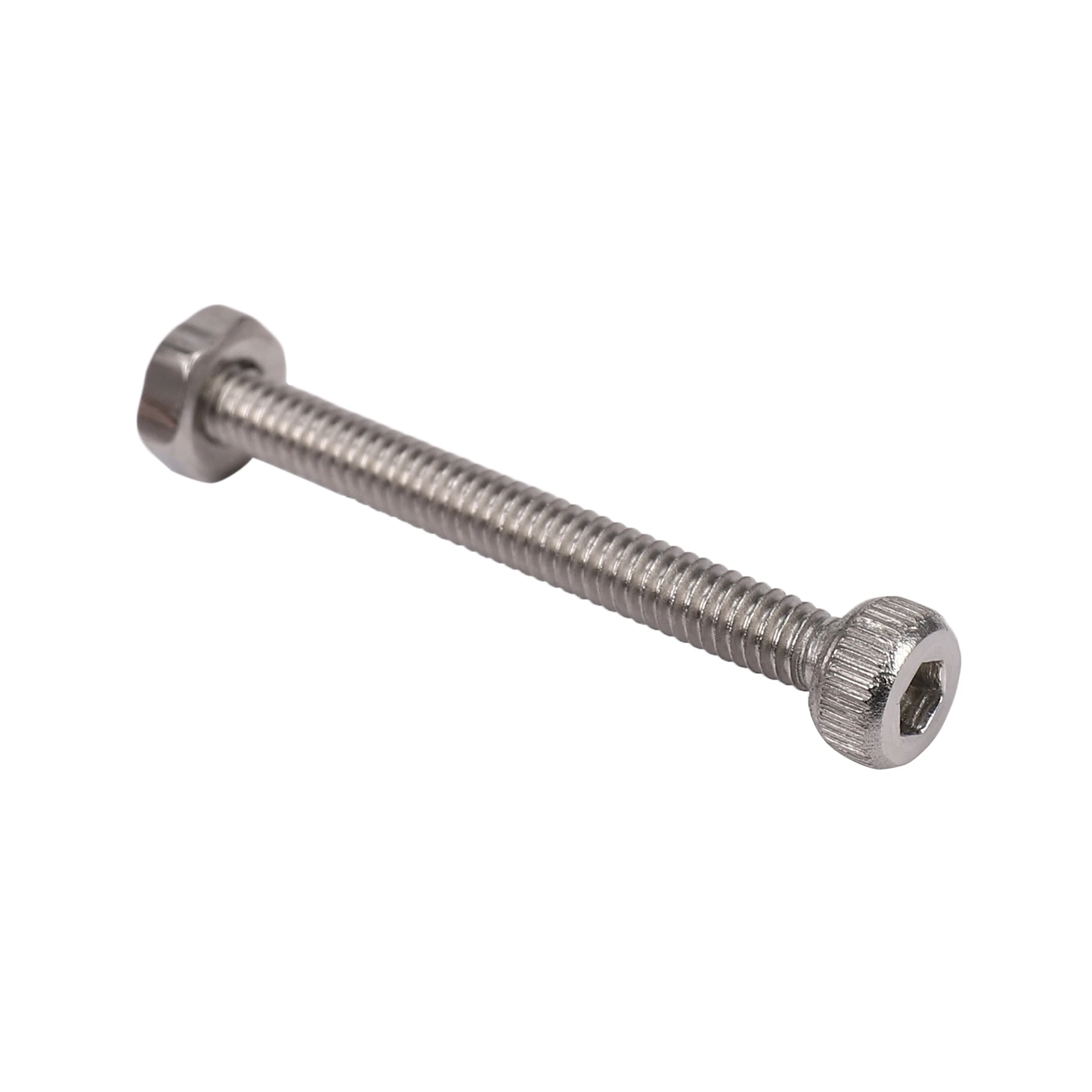 긴 육각 소켓 널링 캡 나사 볼트 너트 세트, M2 x 20mm, 20 개