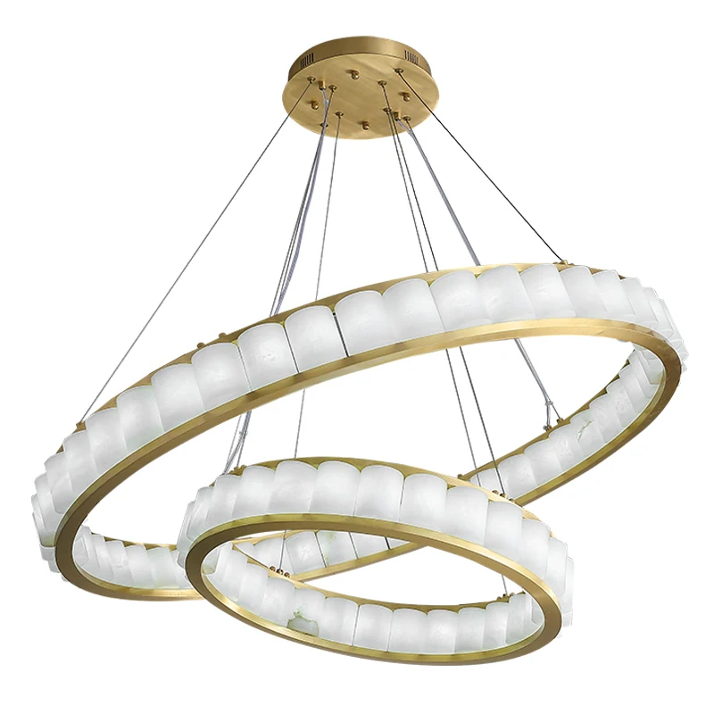 

A unique ceiling light blending modern design with artisanal beauty Chandelier, dimmable light and a soft, textured Marble glow