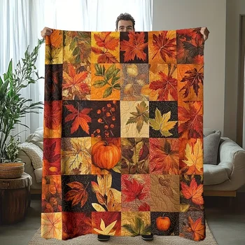 Autumn Leaves Throw Blanket 1