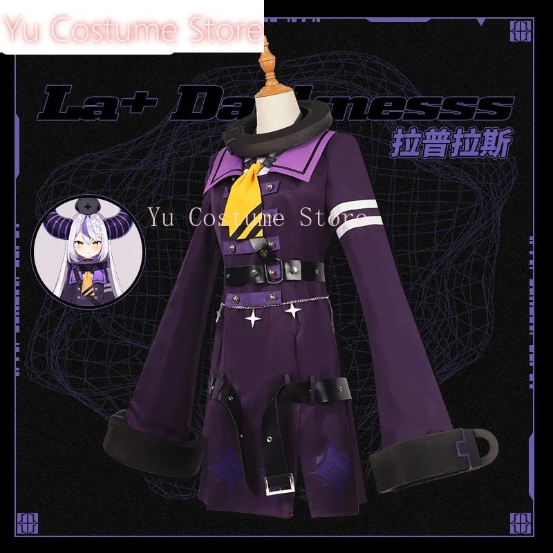 Yu Costume Anime Vtuber Hololive La+ Darknesss Game Suit Gorgeous Uniform Cosplay Costume Halloween Party Role Play Outfit S-3XL