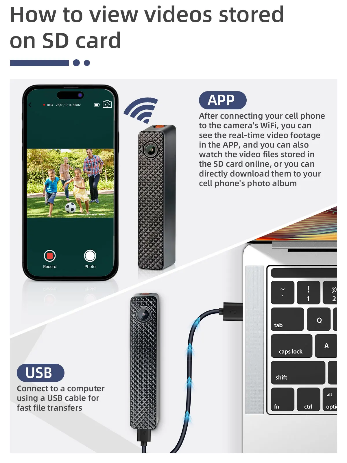 كاميرا الحركة VSYS 1080P 360 °   كاميرا بانورامية على الصدر يرتدي مسجل دراجة نارية مغناطيسي كاميرا مضادة للاهتزاز