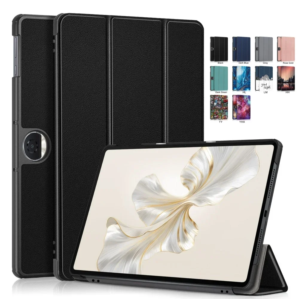 Case For HUAWEI Honor Pad 9 2024 Folding PU Leather Smart Cover for Honor Pad 9 HEY2-W09 HEY2-W19 12.1