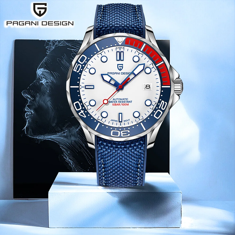 

2025Pagani design men's Watch Fashion Mechanical Watch Luxury Sapphire Mirror JP Miyota8215 automatic Watch Men's 10BAR luminous