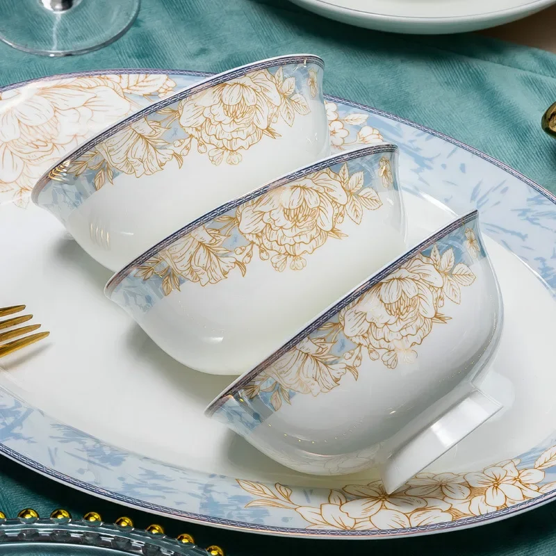 Flower decoration set Household bone china tableware
