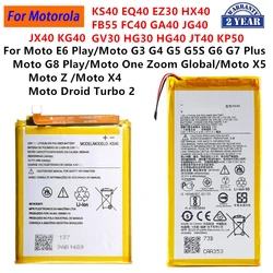 KS40 EQ40 EZ30 FB55 FC40 Battery For Motorola Moto E6 Play Droid Turbo 2 Moto G3 G4 G5S G6 G7 G8 Plus Play One Zoom Moto Z X4 X5