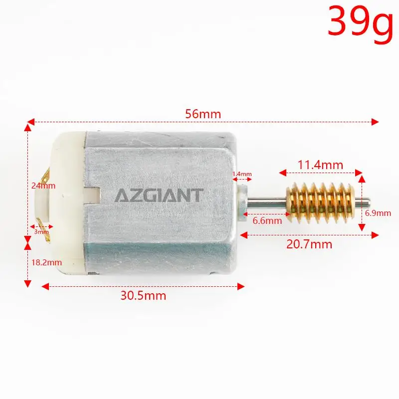 FK-280SA-16200 Auto Opvouwbare Spiegel Motor Koperen Worm Tandwiel Voor Ssangyong Stavic/Kia Rio Mk1/Pride Mk1/Opirus/Optima Mk2 Diy