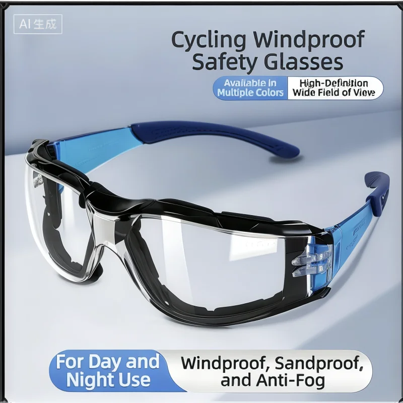 

Motorcycle Day Night Dual Use Riding Glasses Windproof Anti Fog Anti Splash UV Protective Motocross Eyewear