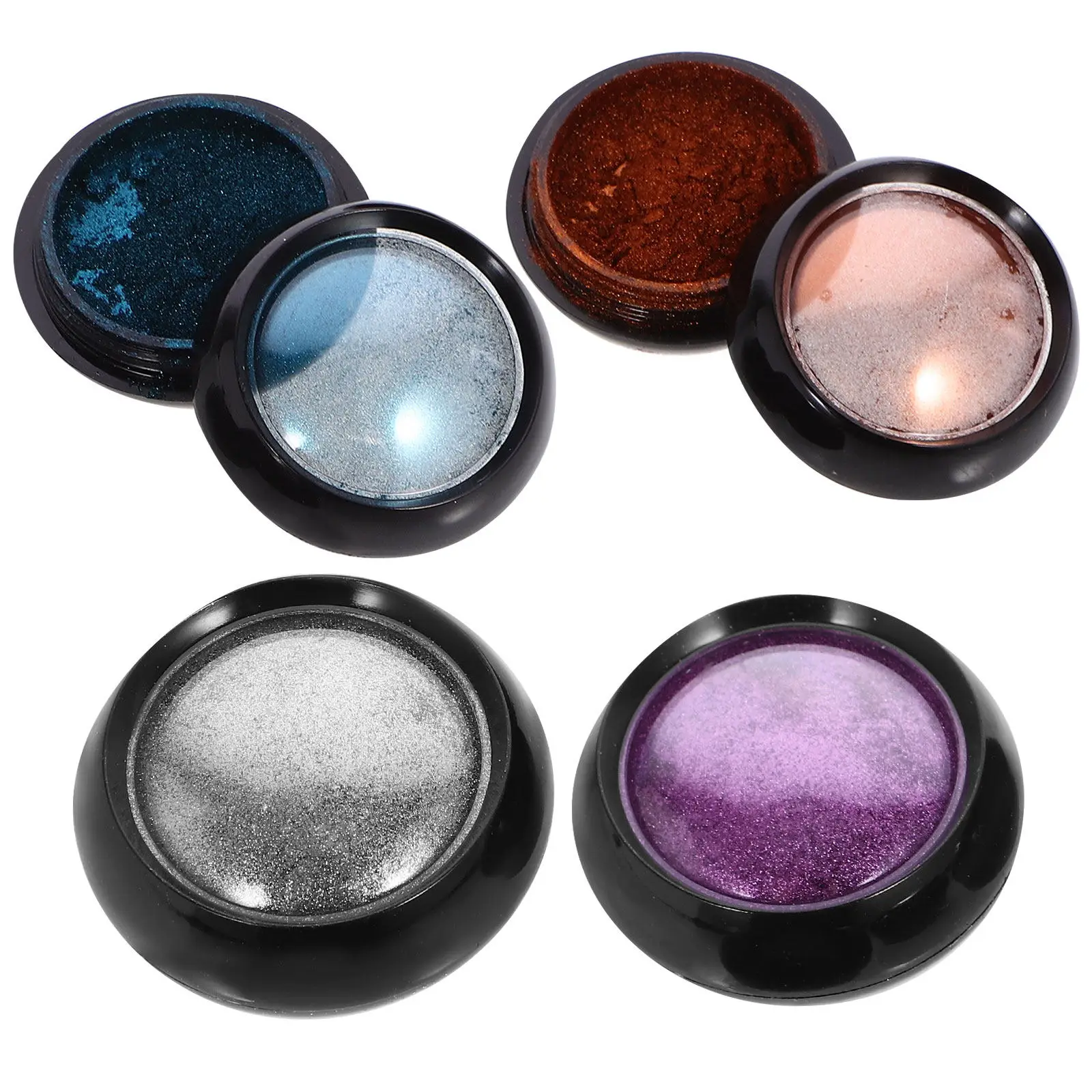 

4Pcs Premium Nail Art Glitter Kit Titanium Shine Powder for Nails Dazzling Sparkling Finish Easy DIY Manicure Glitter for Nails