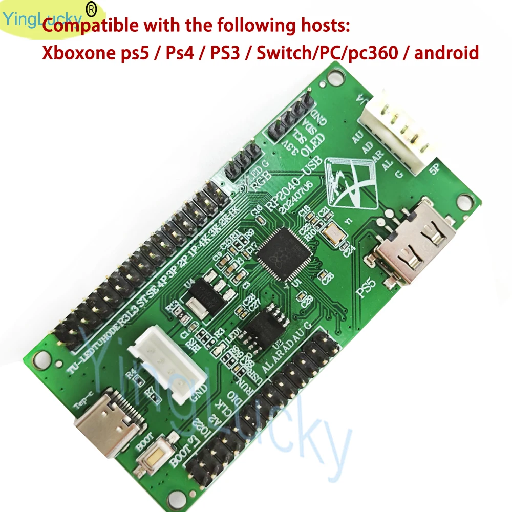 Joystick Hitbox Raspberry Pi PICO płytka rozwojowa kontroler Hitbox obsługuje Xbox One ps5 USB Zero Delay Arcade zestaw do majsterkowania