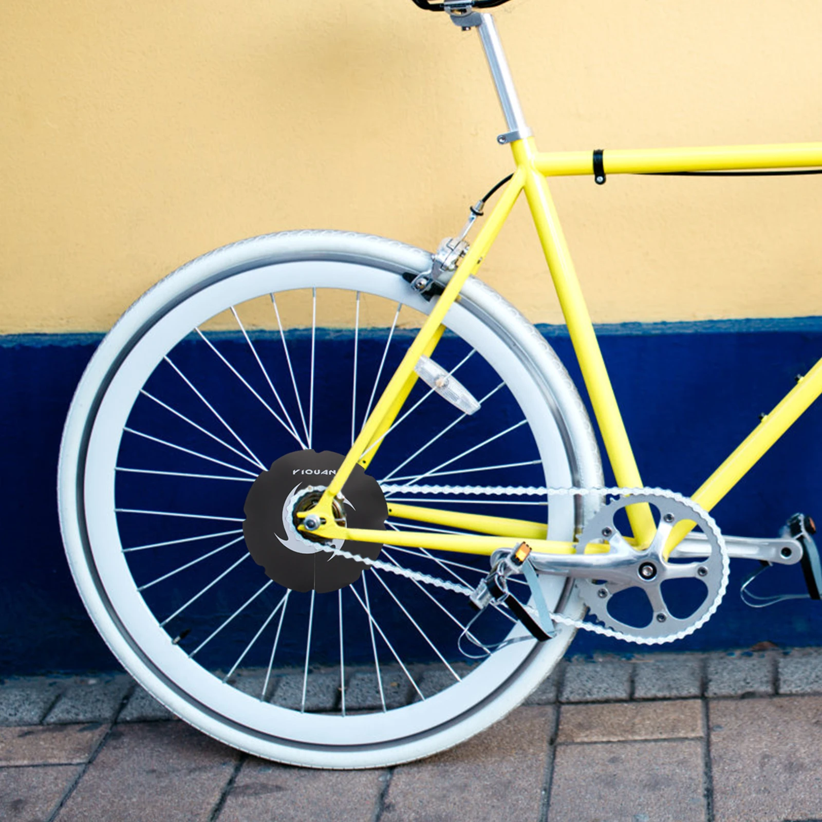 2 Pcs Bicycle Baffle Bike Disc Brake Dust Cover Protector Hub Black Accessories