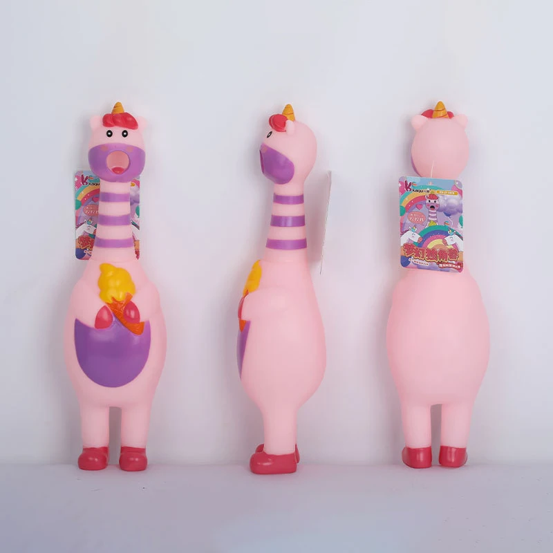 Creative Cartoon Cute Dream Unicorn Pony Pinch Will Sound Toys Children's Unicorn Modelling Venting Prank Whole Person Toy Gift