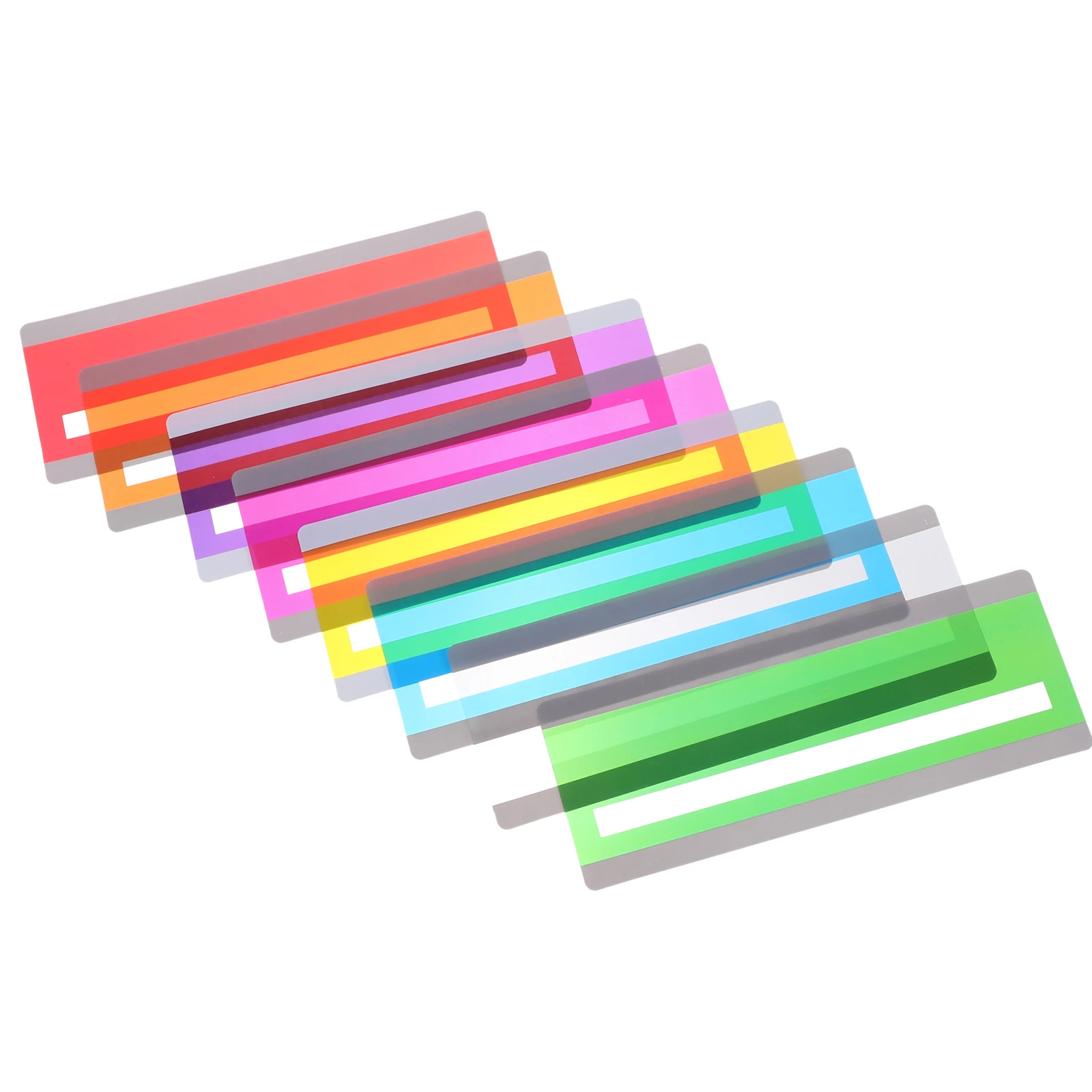 

8 Pcs Reading Guide Strips Colorful Bookmarks Lightweight PET Practical Tools Students Reading TrackingMarkers Efficient Focus
