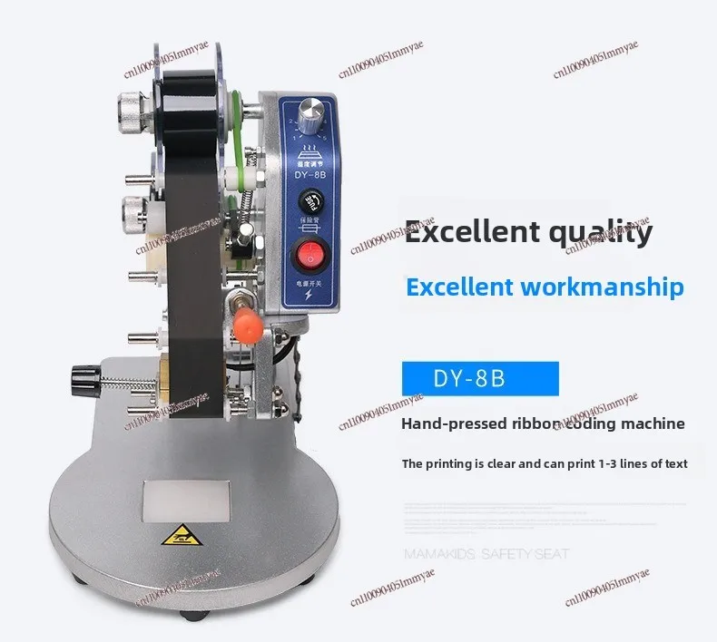 Hand-pressed Color Ribbon Coder, Production Date Ink Imitation Inkjet Coder Steel Stamp, Direct Heat Coder