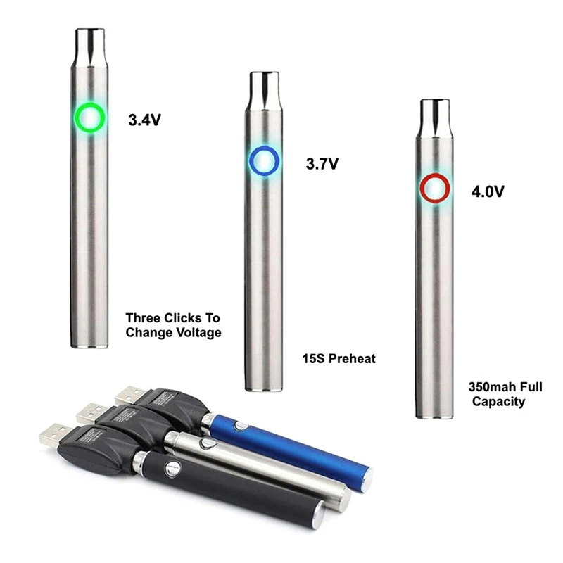 Tensão ajustável Smart Power Pen, 510 Thread Battery Cart, Compatível com Cartucho, Mini Ferro de Solda Kit com USB Charge