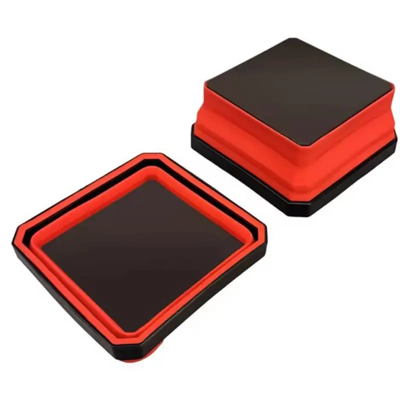 

AB46-Foldable Magnetic Tool Organizer 2 PCS Scalable Part Tray Storage Solution For Storing And Organizing Small Parts