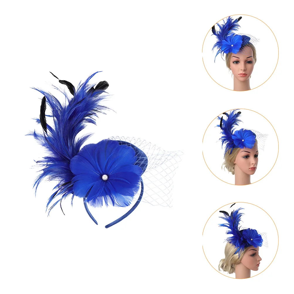 

Bridal Veil Top Hat Cocktail Party Accessory Fascinator Mesh Fabric Accessories