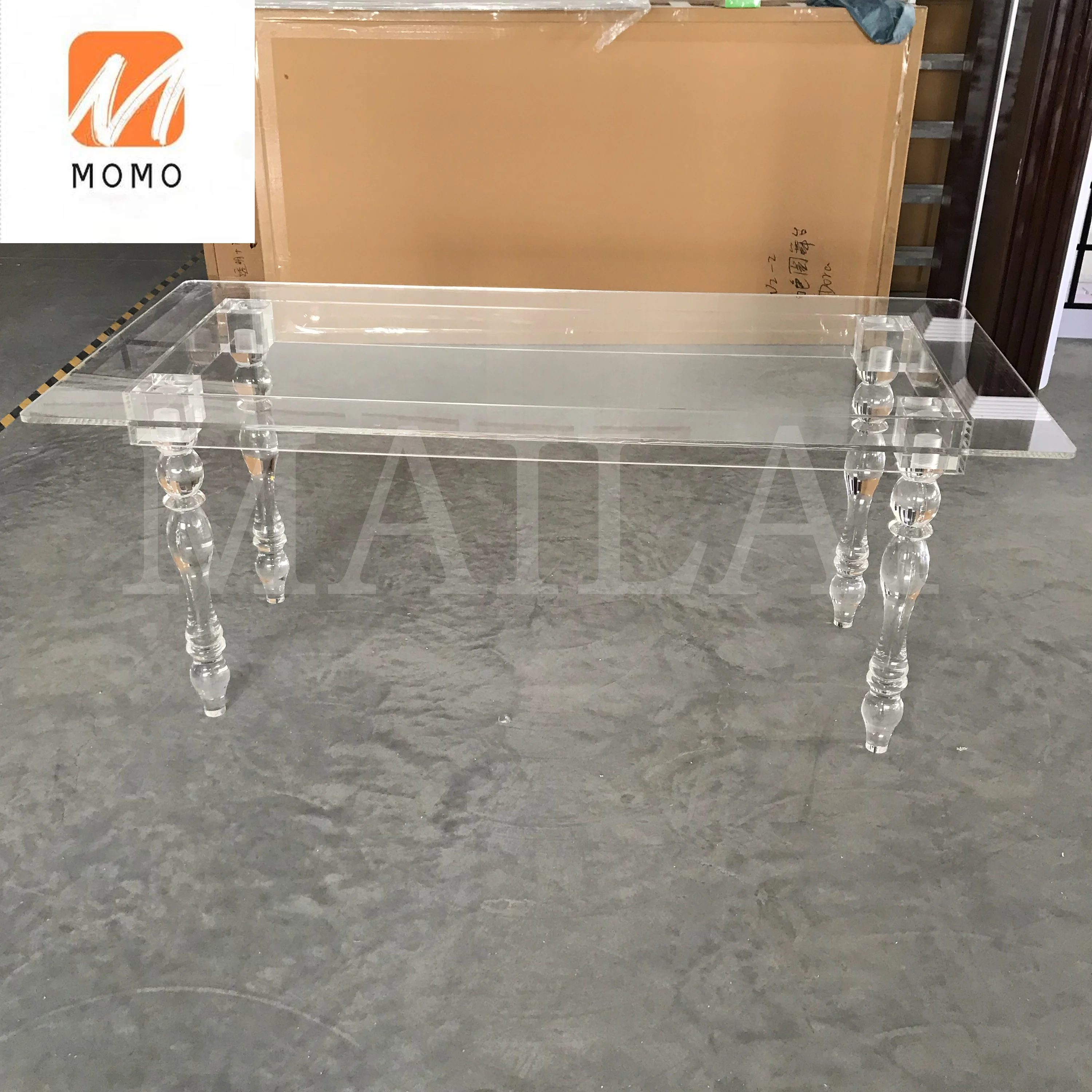 Factory Clear Acrylic Dining Table Wedding Table