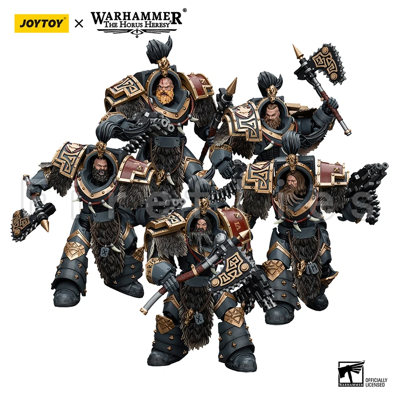 1/18 JOYTOY Action Figure The Horus Heresy Space Wolves Varagyr Wolf Guard Squad Anime Model Toy