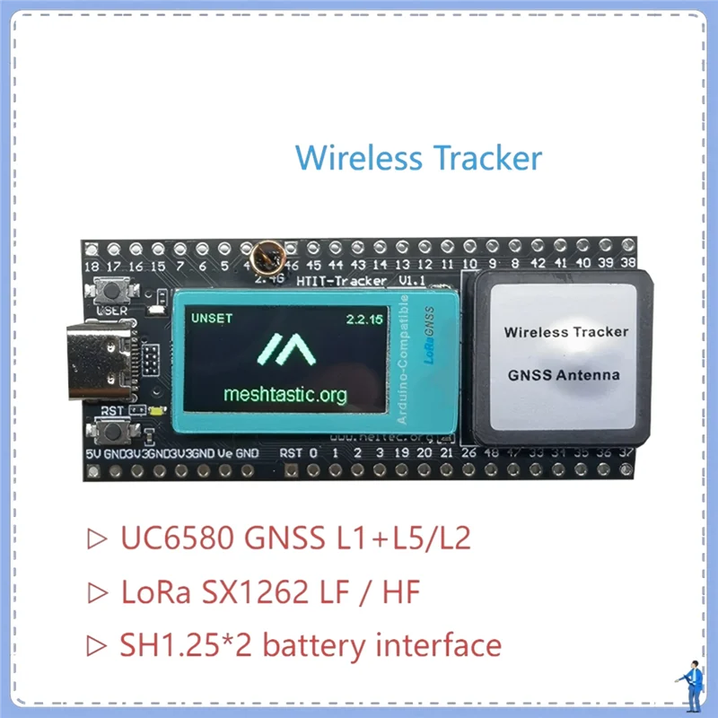 

ABSQ-ESP32 Lora V3 Сетевой трекер активности Wi-Fi Bluetooth GPS трекер для автомобиля, велосипеда, детей, домашних животных, автомобиля, фитнеса