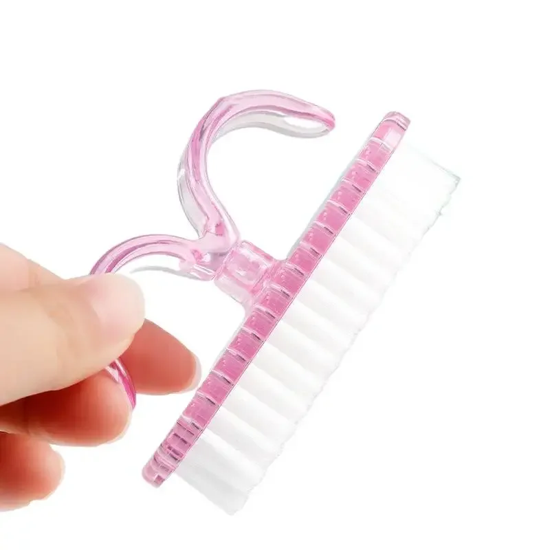 Nagel Reinigung Pinsel Nail art Kunststoff Weiche Entfernen Staub Reinigung Finger Pflege UV Gel Maniküre Pediküre Werkzeug Make-Up Pinsel Schrubben