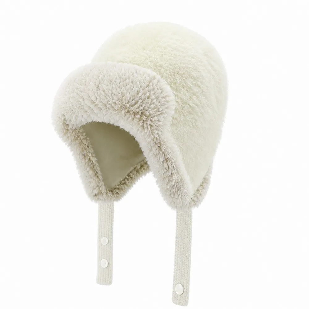 Unisex Polyester Fleece Lined Trapper Hat Adjustable Thick Warm Windproof Ushanka Hat Thermal Winter Hat Hiking