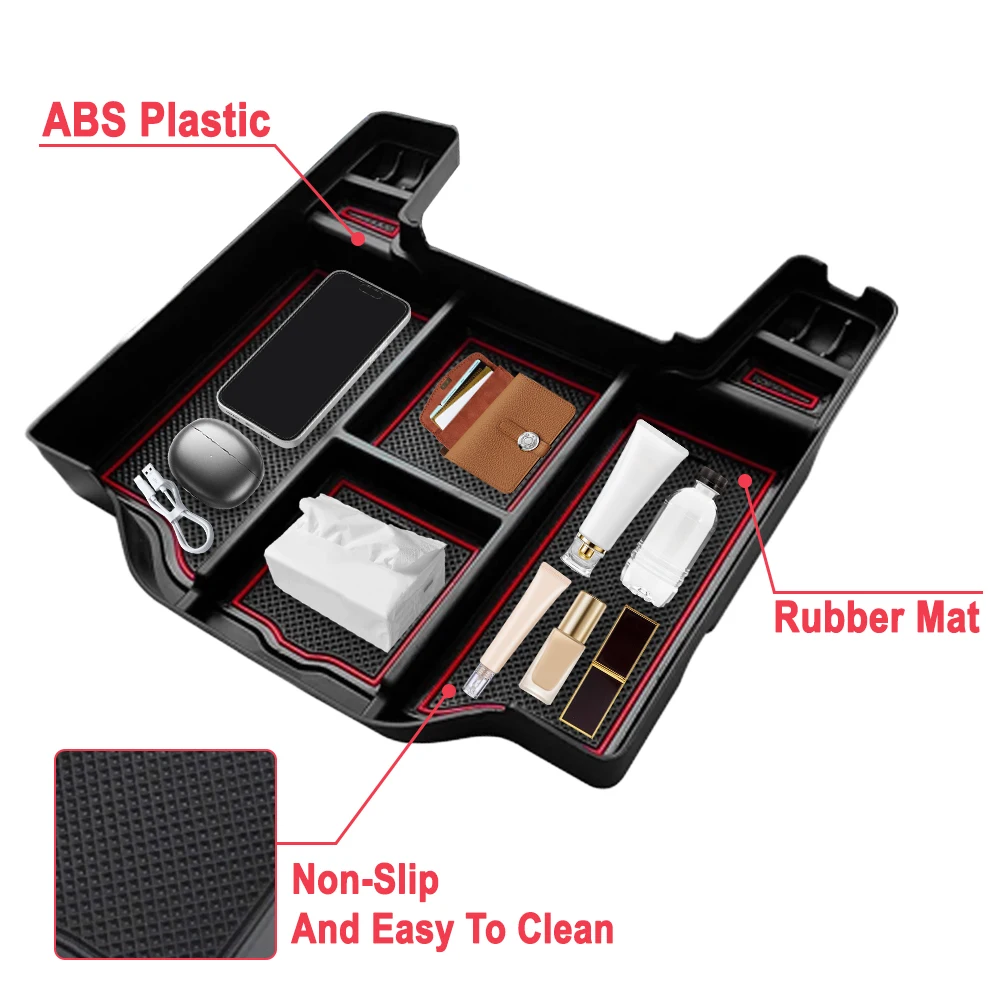 Car Center Console Organizer Storage Box For Dodge RAM 1500 2500 3500 2019 2020 2021 2022 2023 2024 Organizer Car Box Accessory