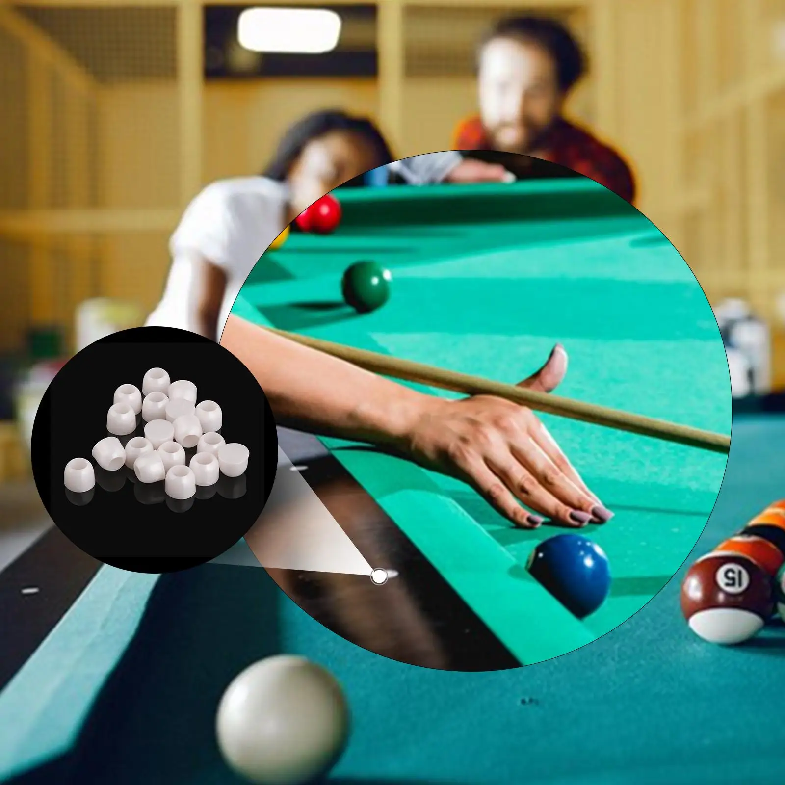 

Набор из 18 самоклеящихся маркеров для бильярдного стола для клуба, паба, дома